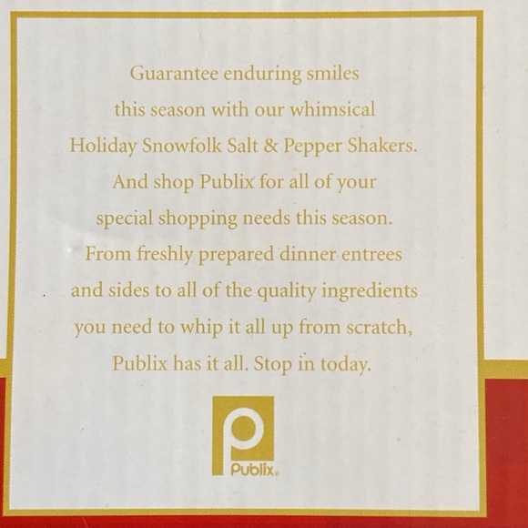 Holiday Snowfolk Salt & Pepper Shaker Set And Candle Holder NIB - Picture 5 of 10